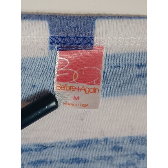 Before + Again Top Womens Medium Burnout Lightweight Geometric 3/4 Sleeve - Picture 2 of 6